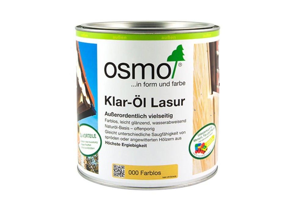 <p><strong>Osmo Klar-Öl Lasur </strong></p><p>000 Farblos seidenmatt 0,75L</p>