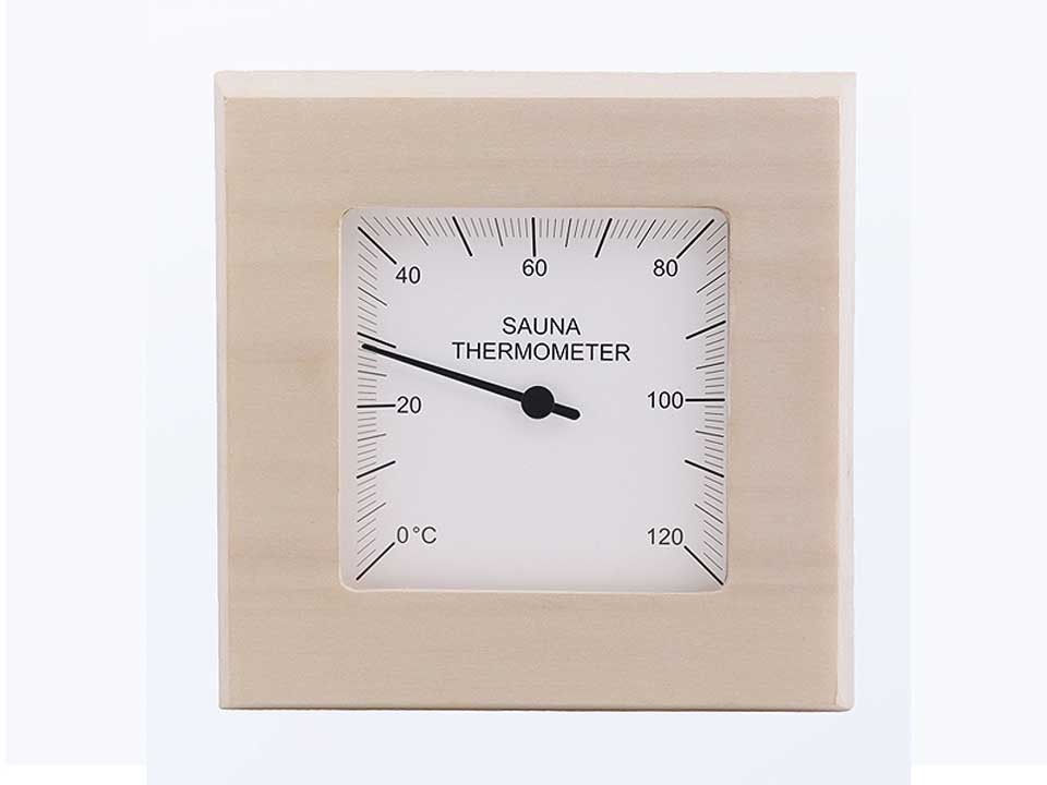 <p><strong>Thermometer quadratisch</strong></p><p>aus Espenholz</p>
